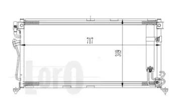 033-016-0009 LORO Конденсатор, кондиционер