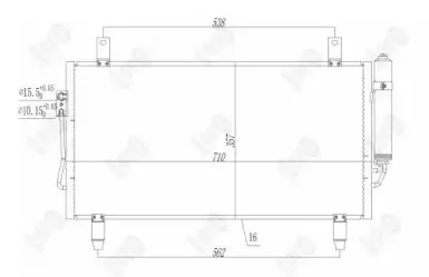 033-016-0018 LORO Конденсатор, кондиционер