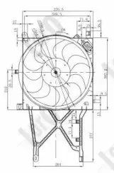 037-014-0033 LORO Вентилятор, охлаждение двигателя