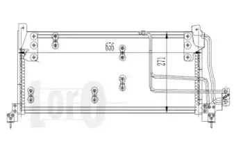 037-016-0004 LORO Конденсатор, кондиционер