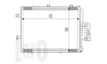 037-016-0010 LORO Конденсатор, кондиционер