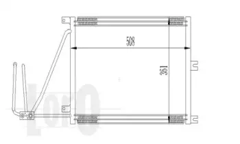 037-016-0015 LORO Конденсатор, кондиционер