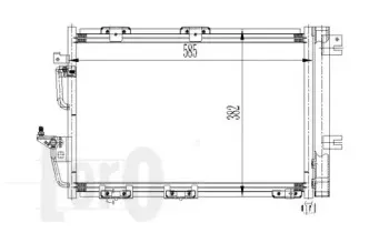 037-016-0024 LORO Конденсатор, кондиционер