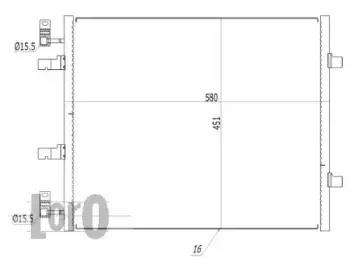 037-016-0047 LORO Конденсатор, кондиционер