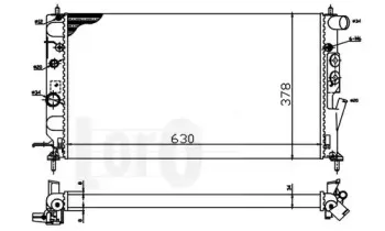 037-017-0016 LORO Радиатор, охлаждение двигателя
