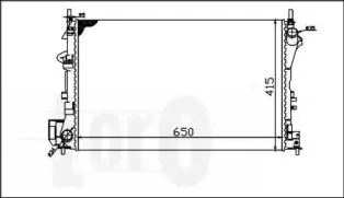 037-017-0025 LORO Радиатор, охлаждение двигателя