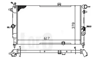 037-017-0034 LORO Радиатор, охлаждение двигателя
