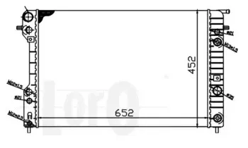 037-017-0056 LORO Радиатор, охлаждение двигателя