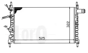 037-017-0060 LORO Радиатор, охлаждение двигателя