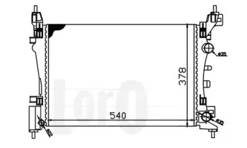 037-017-0062 LORO Радиатор, охлаждение двигателя