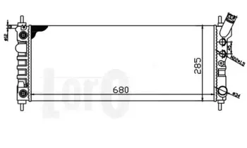 037-017-0067 LORO Радиатор, охлаждение двигателя