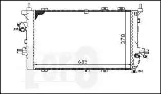 037-017-0069 LORO Радиатор, охлаждение двигателя