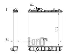 037-017-0092 LORO Радиатор, охлаждение двигателя