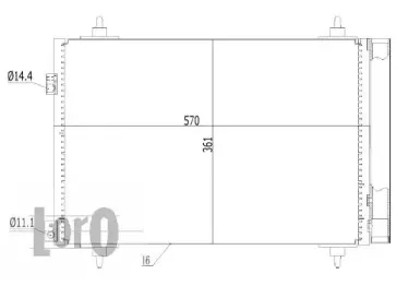 038-016-0002 LORO Конденсатор, кондиционер