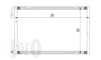 038-016-0011 LORO Конденсатор, кондиционер