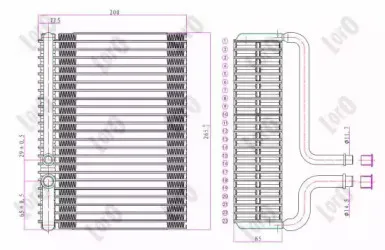 038-020-0001 LORO Испаритель, кондиционер