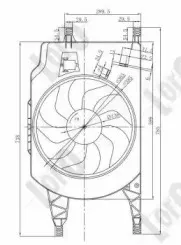 042-014-0002 LORO Вентилятор, охлаждение двигателя