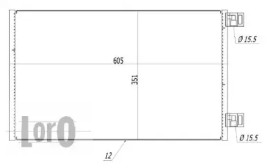 042-016-0030 LORO Конденсатор, кондиционер