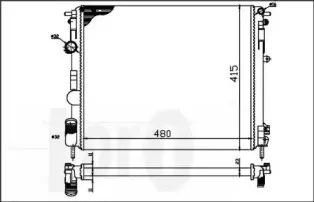 042-017-0010 LORO Радиатор, охлаждение двигателя