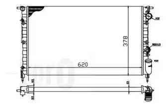 042-017-0011 LORO Радиатор, охлаждение двигателя