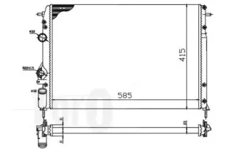 042-017-0036 LORO Радиатор, охлаждение двигателя
