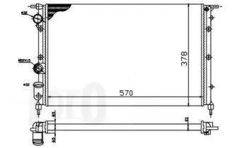 042-017-0043 LORO Радиатор, охлаждение двигателя