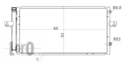043-016-0003 LORO Конденсатор, кондиционер