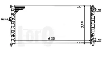 046-017-0001 LORO Радиатор, охлаждение двигателя