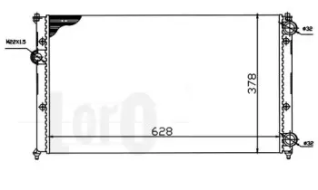 046-017-0004 LORO Радиатор, охлаждение двигателя