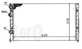 046-017-0009 LORO Радиатор, охлаждение двигателя
