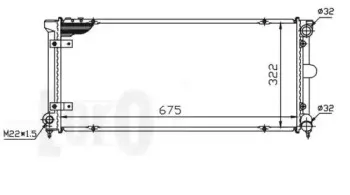 046-017-0010 LORO Радиатор, охлаждение двигателя