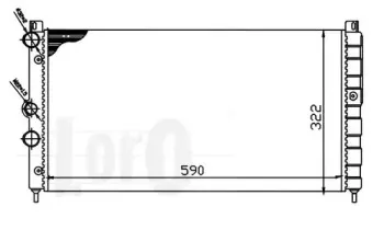 048-017-0003 LORO Радиатор, охлаждение двигателя