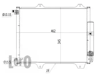 050-016-0005 LORO Конденсатор, кондиционер
