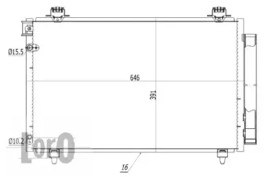 051-016-0009 LORO Конденсатор, кондиционер