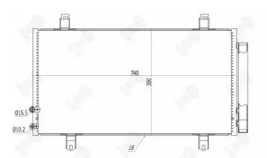 0510160040 LORO Конденсатор, кондиционер