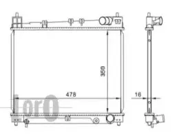 051-017-0002 LORO Радиатор, охлаждение двигателя