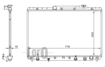 051-017-0005 LORO Радиатор, охлаждение двигателя