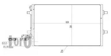 052-016-0009 LORO Конденсатор, кондиционер