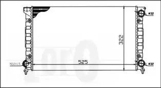 053-017-0023 LORO Радиатор, охлаждение двигателя