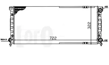 053-017-0028 LORO Радиатор, охлаждение двигателя