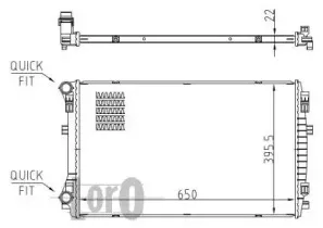 053-017-0044-B LORO Радиатор, охлаждение двигателя