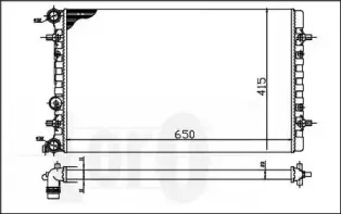 053-017-0060 LORO Радиатор, охлаждение двигателя