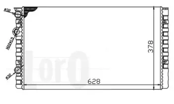 053-017-0063 LORO Радиатор, охлаждение двигателя