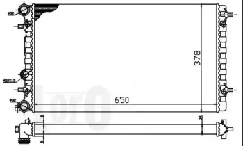 053-017-0066 LORO Радиатор, охлаждение двигателя