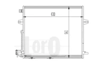 054-016-0008 LORO Конденсатор, кондиционер