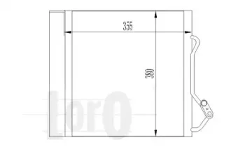 054-016-0031 LORO Конденсатор, кондиционер