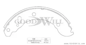 2095 RB GOODWILL Комплект тормозов, барабанный тормозной механизм