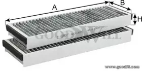 AG 128 2K CFC GOODWILL Фильтр, воздух во внутренном пространстве