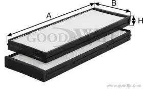 AG 135 2K CFC GOODWILL Фильтр, воздух во внутренном пространстве