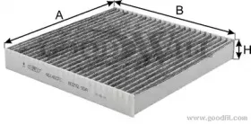 AG 140 CFC GOODWILL Фильтр, воздух во внутренном пространстве